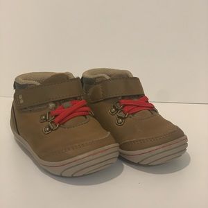 Surprize Brown and Red Toddler Shoes